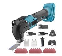 Outil multifonction oscillant compatible avec batterie Makita 18 V, outil multifonction sans fil sans balais avec 6 vitesses variables, outil oscillant multifonction pour couper, poncer et gratter