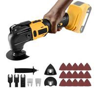 Outil Multifonction Oscillant pour batterie Dewalt 20 V, Brushless Outils Oscillants, 6 Vitesses Variables, Angle Oscillant 4° pour coupe, sculpture, ponçage et perçage (sans batterie)