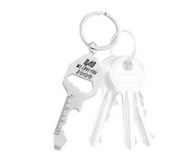 Outil multifonction ouvre-bouteille porte-clés, 2 pièces outil de poche porte-clés pour ouvre-bouteille, tournevis, règle, clé, tournevis, cadeau parfait pour petit ami