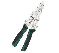 Outil multifonction pour électricien - Pince à dénuder - Coupe-câble - Testeur de tension - Acier à haute teneur en carbone pour un travail électrique sûr et efficace - Outil de dénudage de fils