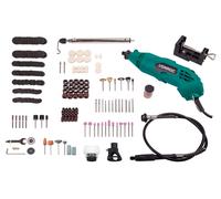 VONROC Outil rotatif multifonction 160W - arbre flexible - boite d'accessoires de 232 et sac de rangement