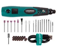 Outil multifonction rotatif 4V | 31 accessoires et chargeur incl.