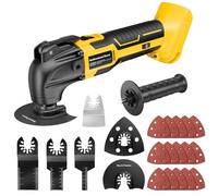 Outil multifonction sans fil pour batterie Dewalt Batteries18V 20V, 6 vitesses réglables, moteur sans balais pour enlever, racler, couper avec 23 accessoires (piles non incluses)