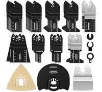 Outil Multifonction Saw Blades Accessoires Kit, CGBOOM 28 Pcs Oscillants Lame de scie universelle pour Fein Multimaster, Dremel, Bosch, Makita, Dewalt et plus encore