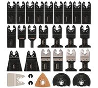Outil Multifonction Saw Blades Accessoires Kit, CGBOOM 28 Pcs Oscillants Lame de scie universelle pour Fein Multimaster, Dremel, Bosch, Makita, Dewalt et plus encore