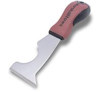 Outil multifonctionnel de Marshalltown avec poignée Durasoft : grattoir, spatule, marteau, ouvre-seau de peinture, distributeur de rouleaux de peinture en un seul