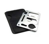 Outil Multifonctionnel de Survie de Poche de Carte de Crédit D'outil de Carte de Survie D'ouvreur 11 en 1