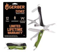 Outil multifonctionnel - GERBER - Mini pince Dime - Acier inoxydable - Vert - Camping