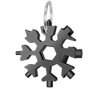 Outil multifonctions 18-en-1 en forme de flocon de neige Le noir