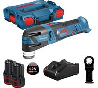 Outil multifonctions sans fil GOP 12V-28 Bosch / 2x batterie 3,0 Ah + chargeur dans Box L