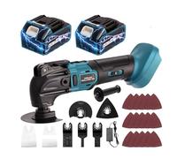 Outil multifonctions sans fil sans balais pour 2 batteries PCS 21V 4.0Ah, kit 26 PCS avec poignée supplémentaire pour la découpe, 6 variables, 8500-22000 tr/min