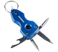 Outil Munkees 2567 - Multifonction - 6 fonctions : LED, tournevis, décapsuleur, couteau de poche, porte-clés, 2567, bleu