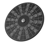 Outil Musical Roue D'accords Mélodiques pour Guitare, Noir Portable | Alliage D'aluminium, Fiabilité Élevée et Longue Durée, pour Débutants et Passionnés de Musique