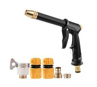 Outil Nettoyage Rotatif - Embout pivotant Angles, Tuyau Nettoyeur Haute Pression Portable, Lance électrique Multi-Usage à Cinq connecteurs, Coque Pack d'accessoires en Laiton renforcé | Grime Bla