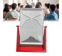 Outil PéDagogique de Laboratoire de Physique pour la Distribution Normale,Tableau de DéMonstration de Probabilité avec Courbe en Cloche,Adapté aux Domaines Financiers et Scientif(Color:Rouge et blanc)