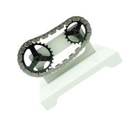 Outil pédagogique physique avec systèmes d'entraînement à chaîne modulaire pour des démonstrations d'enseignement interactives. Démonstration facile des systèmes d'entraînement mécaniques