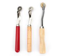 Outil perforateur de papier 17 × 9 × 3 pcs bricolage cuir papier tissu artisanat couture roulette outil marqueur de point outil de coupe