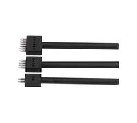 Outil perforé en Cuir, Ensemble en Acier au Carbone 4-6 Mm (Pas de dent | Durable, facile à utiliser, poignée lisse, variété d\'espacement