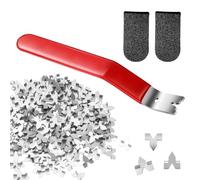 Outil pilote de point de vitrage, 120 points de poussée, pilote de point de vitrage pour fenêtres, travailleurs pour encadrer des cadres photo en verre point de croix, installation et fixation avec