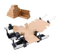 Outil pliable pour boîte pliante, taille réglable pour dossiers en carton avec angle réglable, aide manuelle pour les industries de l'emballage, 65 x 65 cm