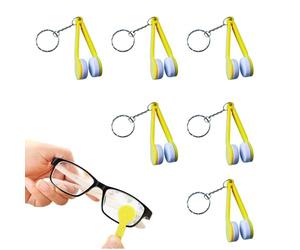 Outil plus nettoyant pour lunettes, clip de nettoyage de lunettes | Spectacles Cleaner avec porte-clés petites empreintes digitales - Accessoires pour lunettes portables NO-STRACK OUTIL PROPRE POUR ET