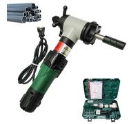 Outil portable de chanfreinage de tubes intérieurs, chanfreineuse électrique portative de 1200 W avec lames à 0°, 30° et 37°, diamètres de 28 à 76 mm (1,1 à 3 pouces), pour la coupe de tubes