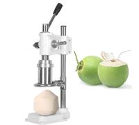 Outil portatif d'ouverture de noix de coco, machine manuelle de coupe de noix de coco, fissuration verticale en acier inoxydable for les jeunes, vert tendre, conception économe en effort(White)