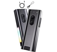 Outil Porte-clés Multi-EDC, Mini Lampe De Poche Porte-clés 800 Lumens avec Clip Diffuseur, Lampe De Poche Polyvalente, Lampe De Chapeau, Lanterne De Camp(Grey)