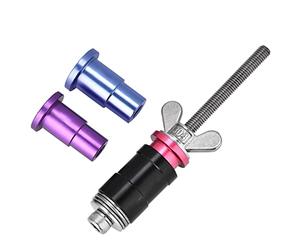 Outil Pose Retrait de Douille de Silentbloc Amortisseur Arrière, Compatible Fox x Fusion CCDB DU - Alliage Aluminium Durable, 3 Adaptateurs, Usage Réparation et Entretien VTT