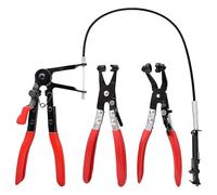 Outil pour Collier de Serrage - Kit de Collier de Serrage Automobile | Kit de Pinces de Précision pour Tuyaux de 3 Pièces pour Moteur, Plomberie, Radiateur, Marine, Chauffage, Applications