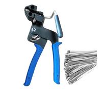 Outil pour colliers inox métal - Pince serrage, coupe câble | Tendeur réglable pour colliers autobloquants en acier, outil professionnel pour électriciens, clôtures, installations complexes