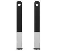 Outil pour enlever les pavés, lève-pavés | 2 outils de levage pour pavés avec grattoir à joints | Grattoir de trottoir, outil de brique encastré, lève-pavés de jardin avec dents