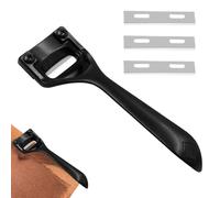 Outil pour esquiver le cuir | Skiver Diviseur en cuir antidérapant en métal petit | Coupe-minceur multifonctionnel, outil de coupe portable avec 3