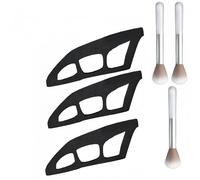 Outil Pour Fard à PaupièRes, Assistant Pour Fard à PaupièRes, Outil D'Aide Au Fard à PaupièRes RéUtilisable, ModèLe D'Eye-Liner Pour Femmes Pochoirs De Maquillage Rapides (3pc)