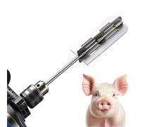 Outil pour gratter les poils de porc - Embout de en acier inoxydable - Outil de coupe - Appareil pour enlever les poils d'animaux de ferme - Pour atelier, ferme, moutons, cochons, abattage