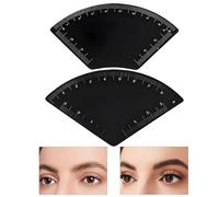 Outil pour la cartographie des sourcils, 2 pièces, dessin | Règle guide pour le dessin du maquillage pour une utilisation à la maison, les déplacements, le maquillage et