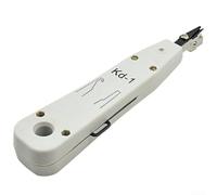 Outil pour la gestion des fils réseau et l'insertion de bornes avec fonction de poinçonnage et capacité de dénudage de fil