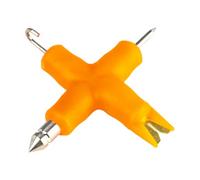 Outil pour matériel d'appât : éplucheur de carpes 4 en 1, extracteur de ligne à libération rapide, accessoire d'appât résistant antidérapant, dispositif de gréement durable | Herramient