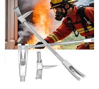 Outil pour pénétration forcée, pied de biche de pompier avec tête de hache fourche à pointe, outils de pompier, pour les travaux de sauvetage d'urgence et de démolition