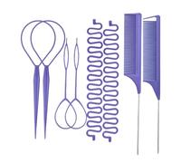 Outil Pour Queue De Cheval Peigne À Tresser Antidérapant | Kit Peigne À Raie Pour Événements Formels Rencontre Maison Fête Plage Sortie École Femmes Filles Copine