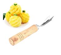 Outil Pour Retirer Les Yeux De L'Ananas,Ustensile de cuisine en acier inoxydable en forme de V - Outil Coupe-Ananas,pour salade, brunch, cuisine, camping, pique-nique, restaurant, fête, barbecue et ma
