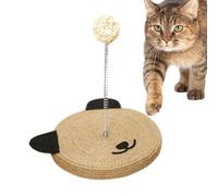 Outil pour tapis de chat en sisal : outil à gratter A, jouet mental avec cloche intégrée, unité physique distinctive, étui innovant pour tapis, jeu mural résistant