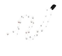 Outil pour tresser la chaîne avec pince à cheveux invisible avec pompon de perles (perle ronde + verre rond)