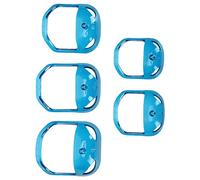 Outil Précis de la Barbe à Barbe à Barre - 5pcs Modèle de Style Moustache Bleu Transparent avec une échelle et un Matériau d'abs, Idéal pour le Style Symétrique la Maison ou le Voyage