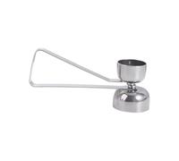 Outil professionnel à double tête en acier inoxydable pour enlever les œufs - Outil de gadget idéal (argenté)