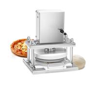 Outil Professionnel de Cuisine,Machine à Tortillas-Presse à Pizza avec Plateau PP Alimentaire,Presse à Pâte Électrique Durable,Résultat Homogène pour Burritos Frais(25cm)