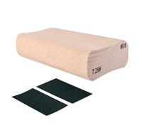 Outil professionnel de nivellement des frettes de guitare - Bloc de ponçage double face avec papier abrasif pour l'entretien de guitare, kits de luthier, réparation de bricolage, musiciens et