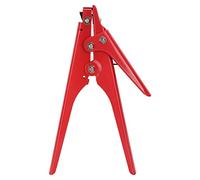 Outil professionnel de pistolet à attache de câble, outil de fixation et de coupe d'attache à fermeture éclair en nylon à tension réglable pour travaux électriques, matériau de (Rouge)