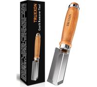 Outil professionnel de retrait de calfeutrage - Outil de calfeutrage traité thermiquement avec lame tranchante à 90° et poignée en bois massif, permet d'économiser du temps pour l'amélioration de la