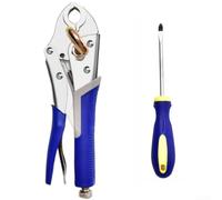 Outil professionnel de retrait de séparateur d'eau fabriqué en acier au carbone durable avec mâchoire réglable pour tuyaux de chauffage de 10,2 cm et 15,2 cm (A)